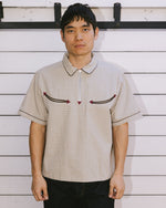 Check Western Shirt - Taupe 2