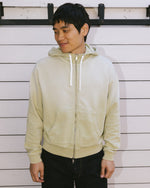Padded Elbow Zip-Up Hoodie - Sand 2