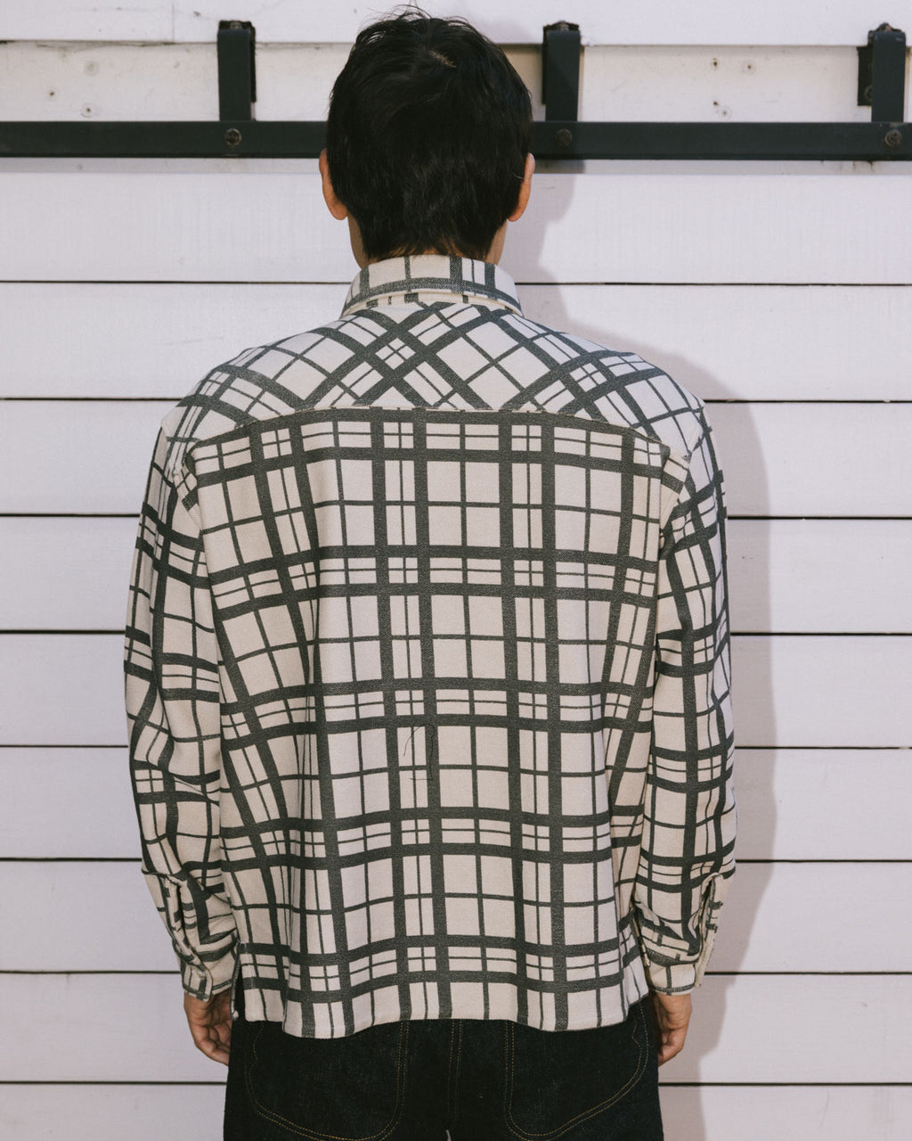 Plaid French Terry Button Up - Sand 7