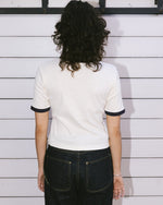 Ribbed Henley - Natural 7