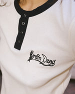 Ribbed Henley - Natural 6