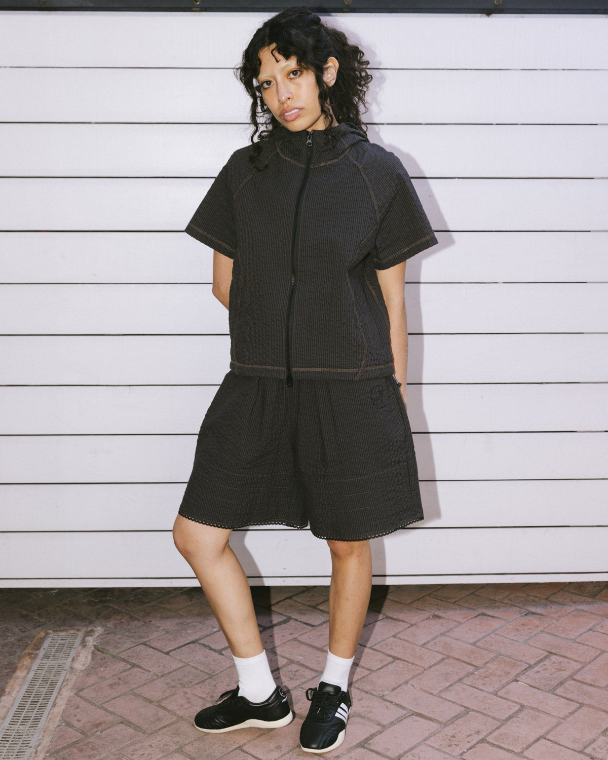 Gingham Shorts - Black 2