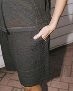 Gingham Shorts - Black 4