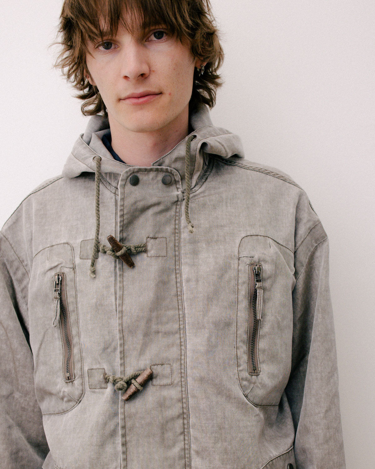 Washed Ripstop Toggle Jacket - Brown – Brain Dead