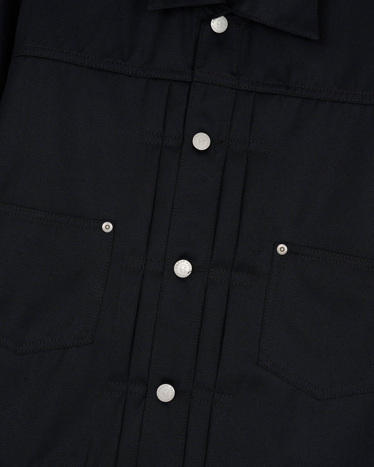 Serge Wool Trucker Jacket - Black 3