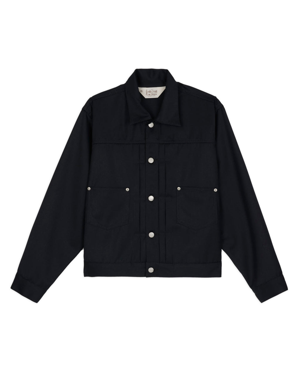 Serge Wool Trucker Jacket - Black