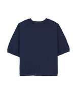 Short Sleeve Crewneck Sweatshirt - Navy 5
