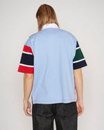 Short Sleeve Rugby Shirt - Burgundy Multi 6