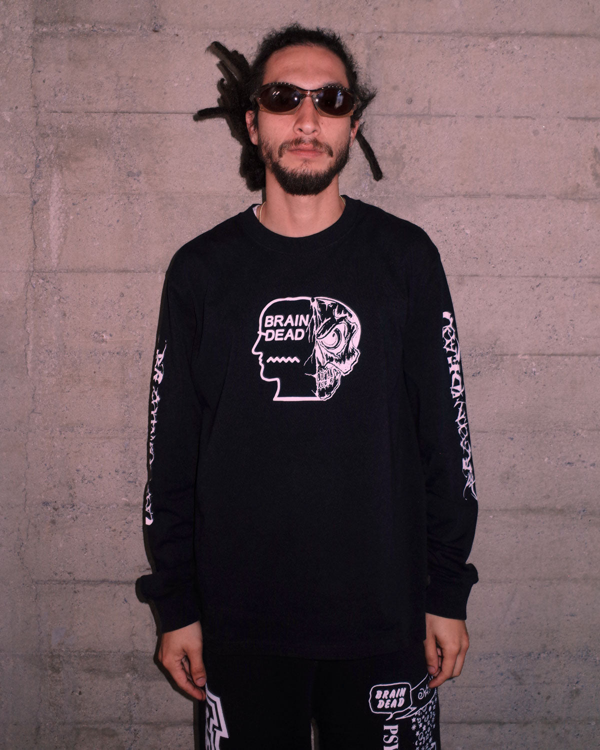 Skull Mech Long Sleeve - Black – Brain Dead