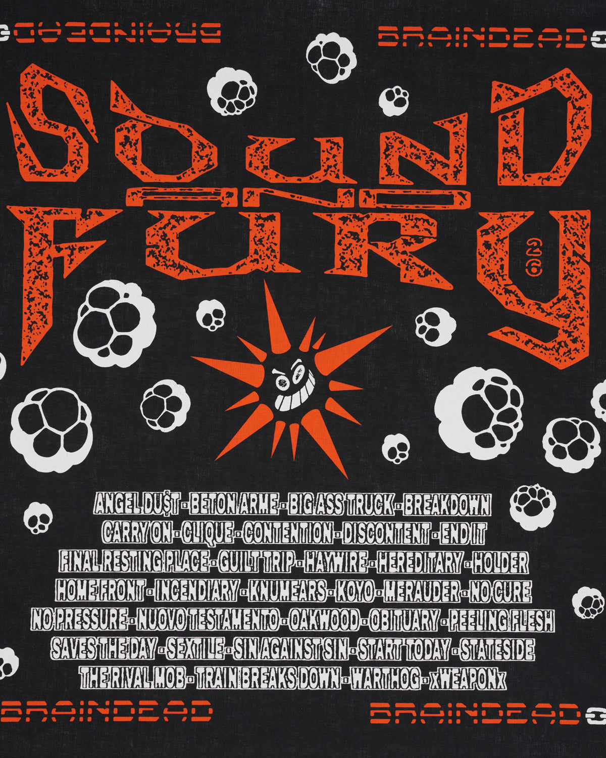 Brain Dead x Sound & Fury 2026 Bandana - Black 2