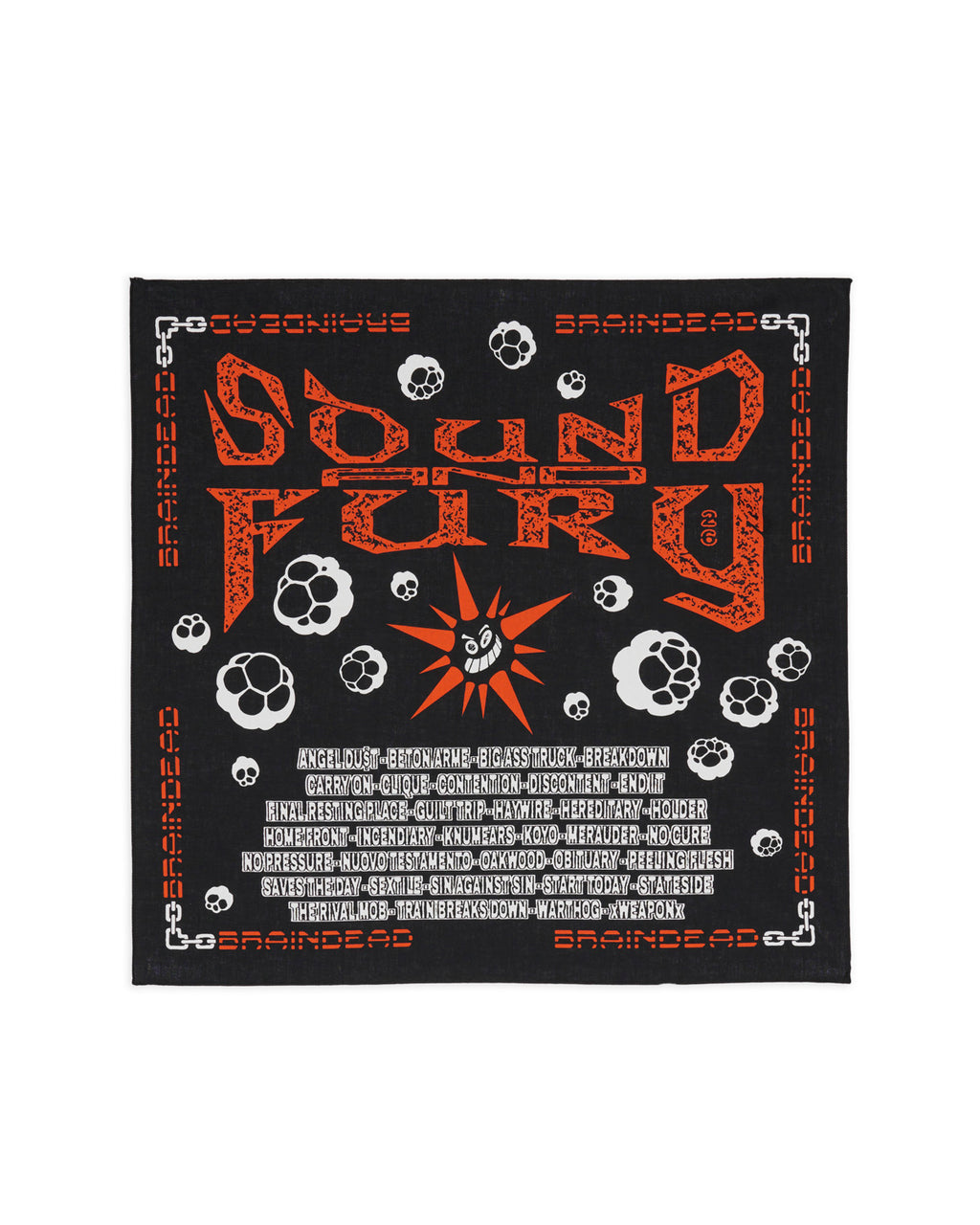 Brain Dead x Sound & Fury 2026 Bandana - Black