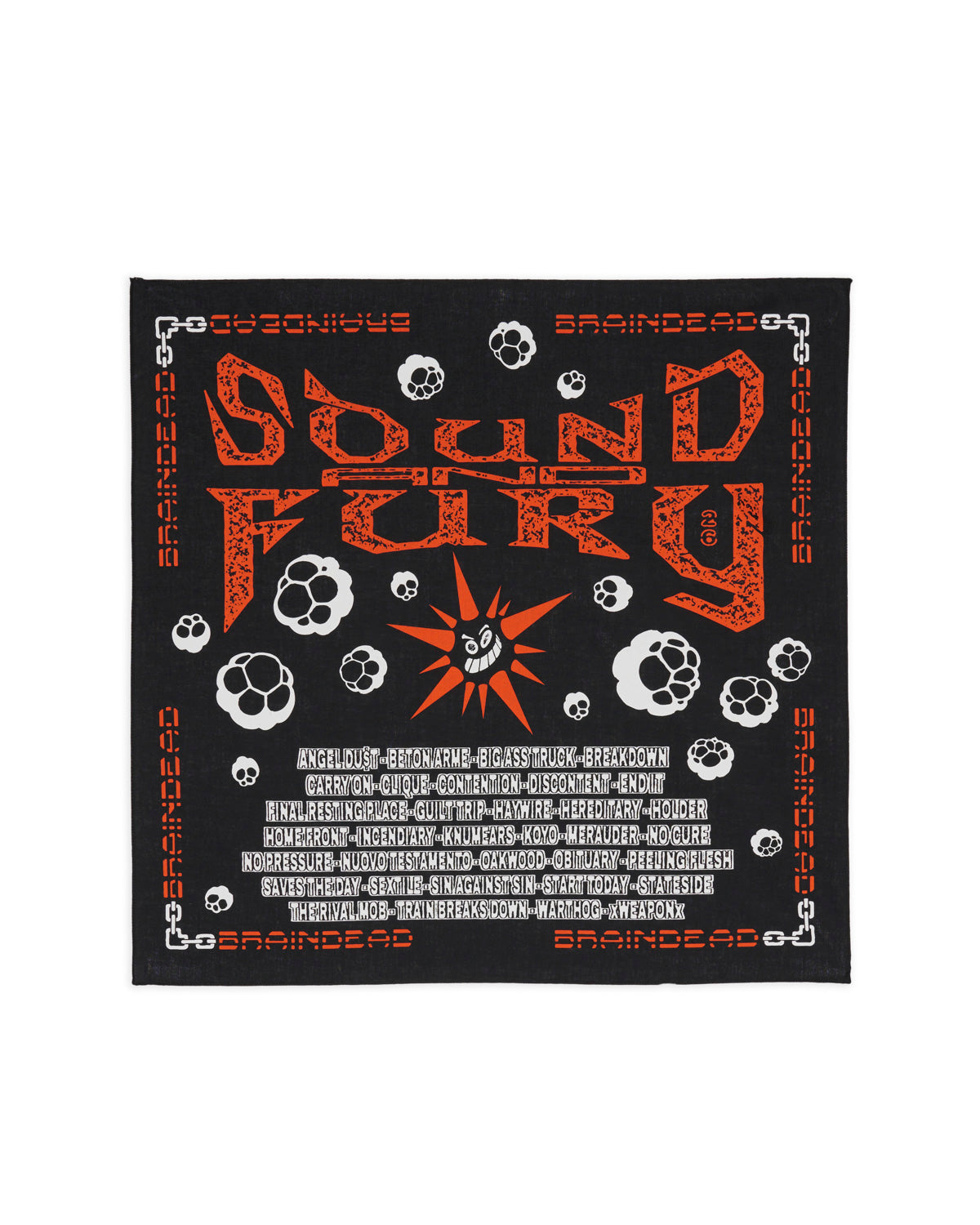 Brain Dead x Sound & Fury 2026 Bandana - Black 1