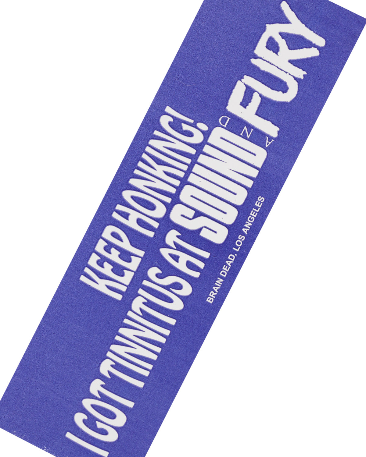 Brain Dead x Sound & Fury 2026 Bumper Sticker - Blue 2