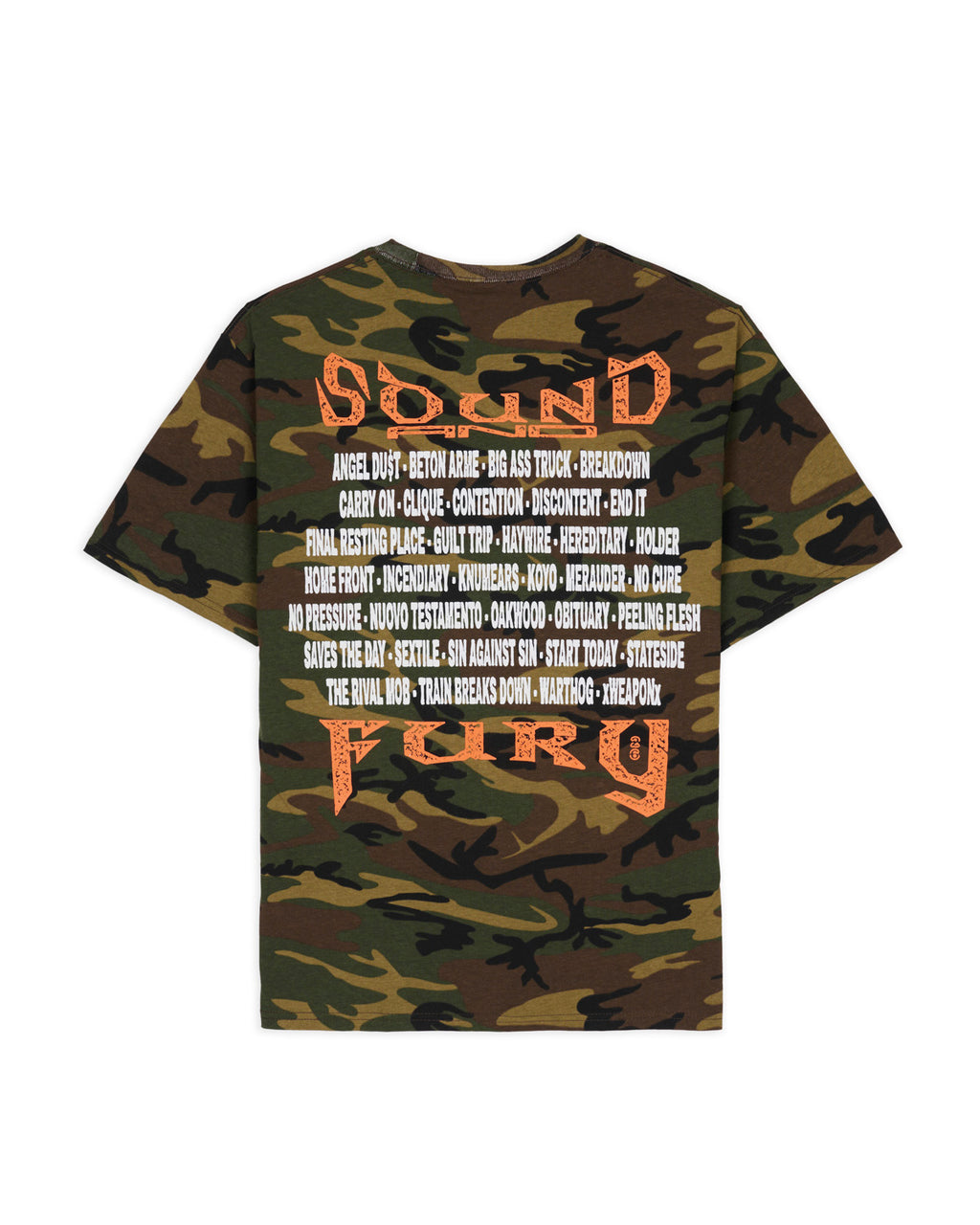 Brain Dead x Sound & Fury 2026 Lineup T-shirt - Camo 2