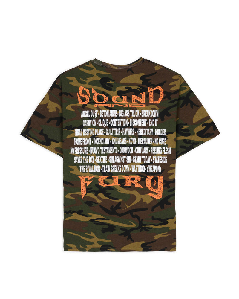 Brain Dead x Sound & Fury 2026 Lineup T-shirt - Camo 2