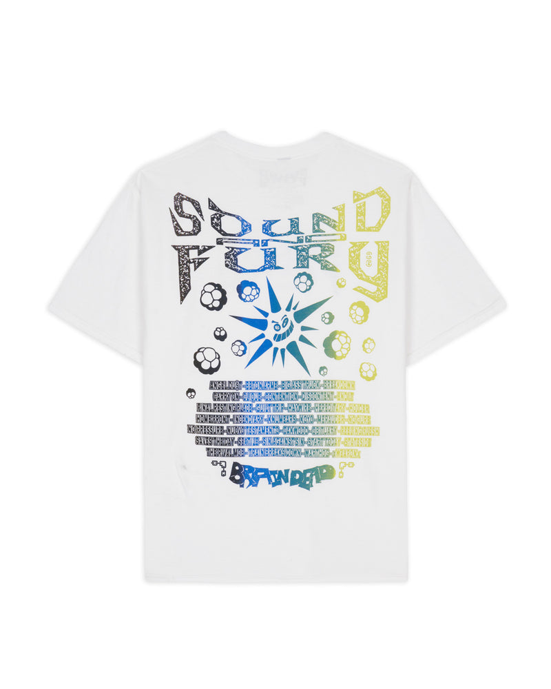 Brain Dead x Sound & Fury 2026 Lineup T-shirt - White 2