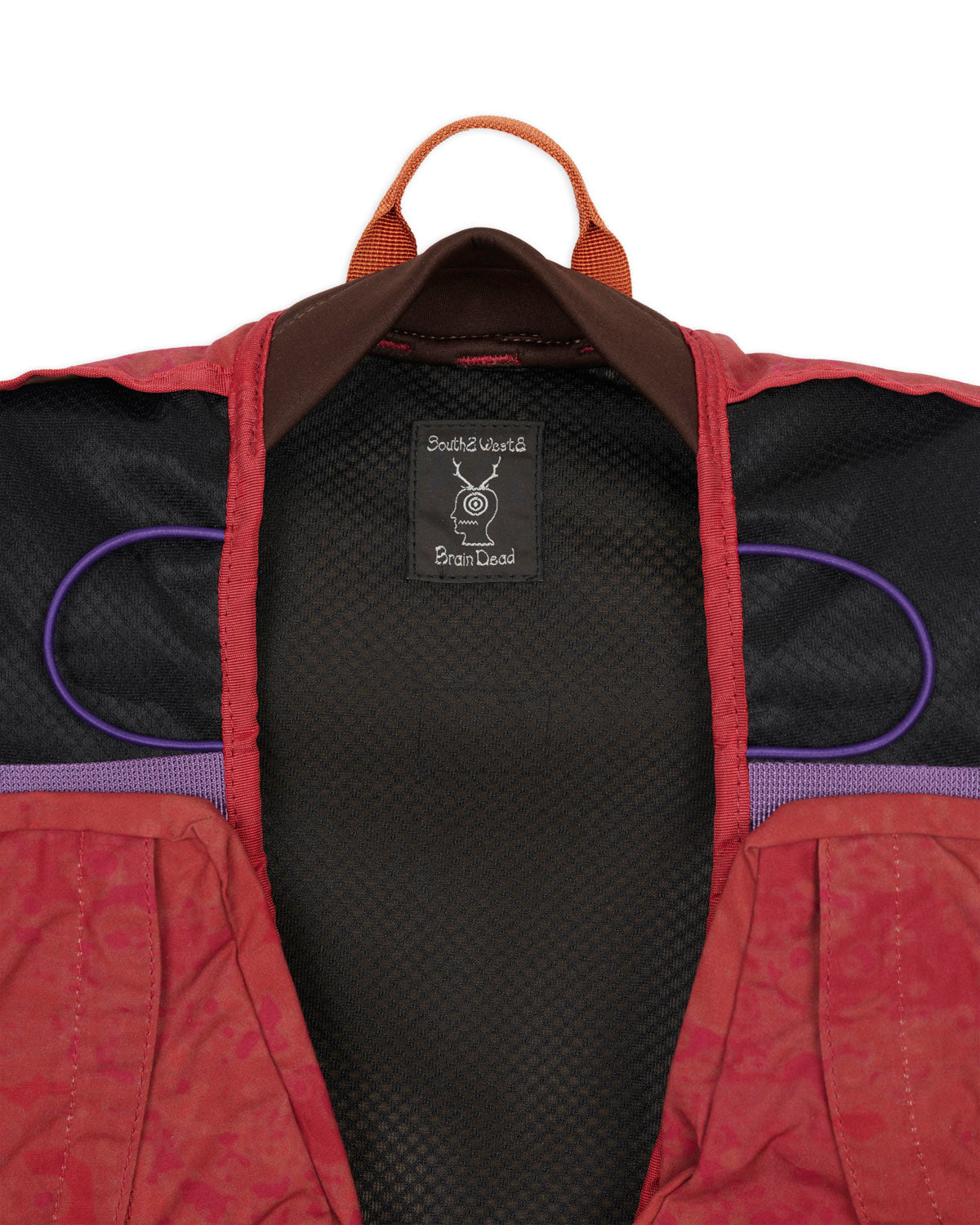 Brain Dead x South2 West8 Fishing Vest Pack - Pink