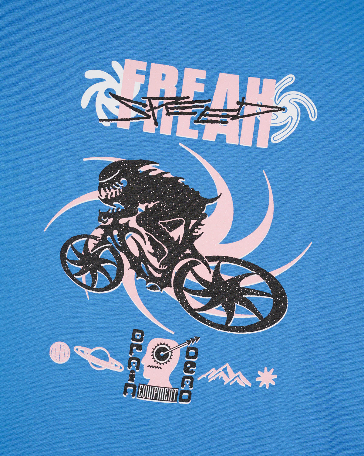 Brain Dead Speed Freak T-shirt - China Blue 3