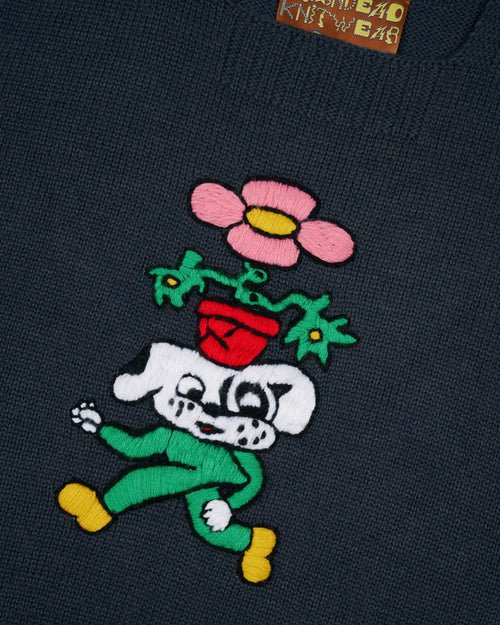 Square Neck Sweater Vest - Slate 2