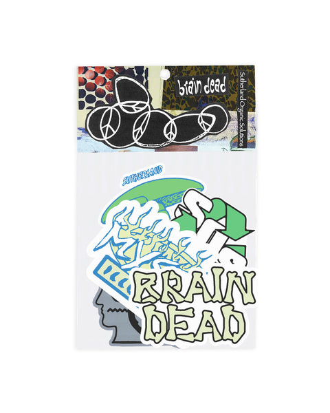 Brain Dead x Peter Sutherland Long Sleeve Tech Tee - Grey Multi