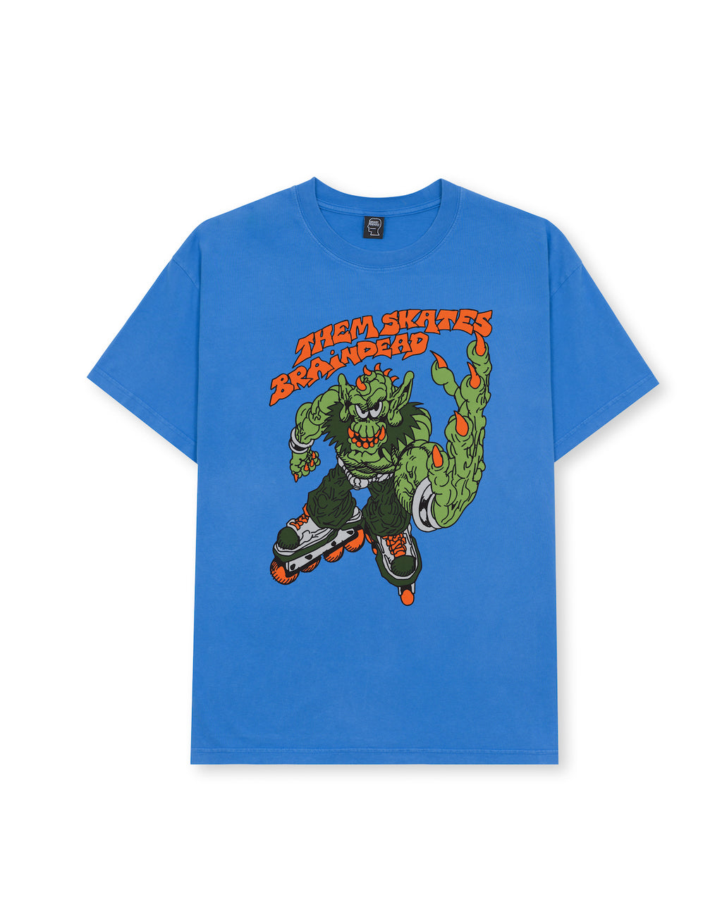 Brain Dead x Them Skates Kogan Goblin Skate T-shirt - China Blue