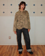 Twill Military Shirt Jacket - Leaf Camo 4