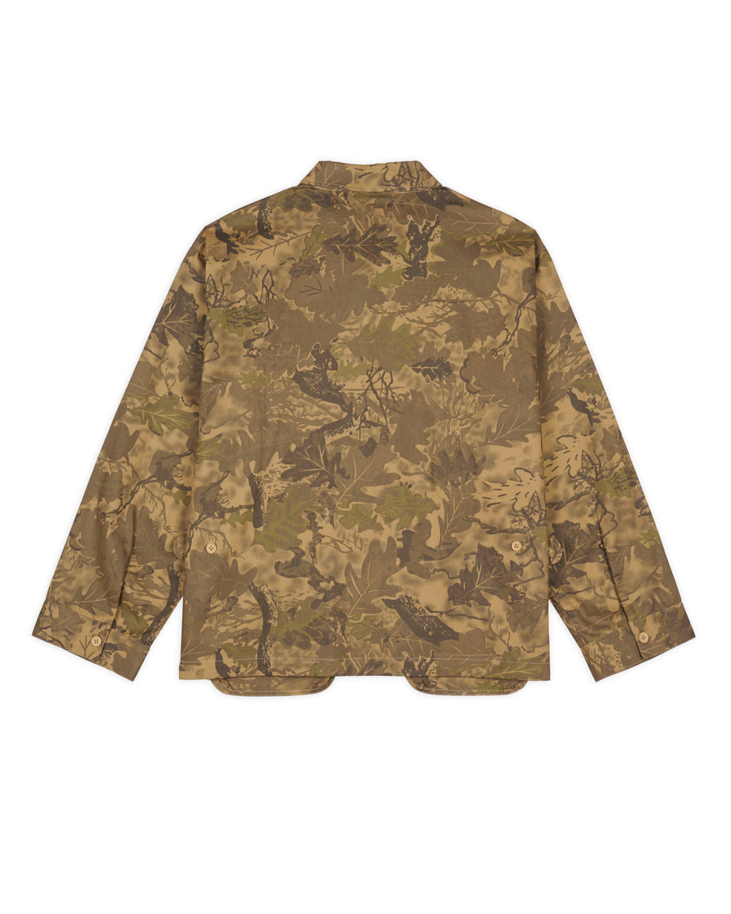 Twill Military Shirt Jacket - Leaf Camo 3