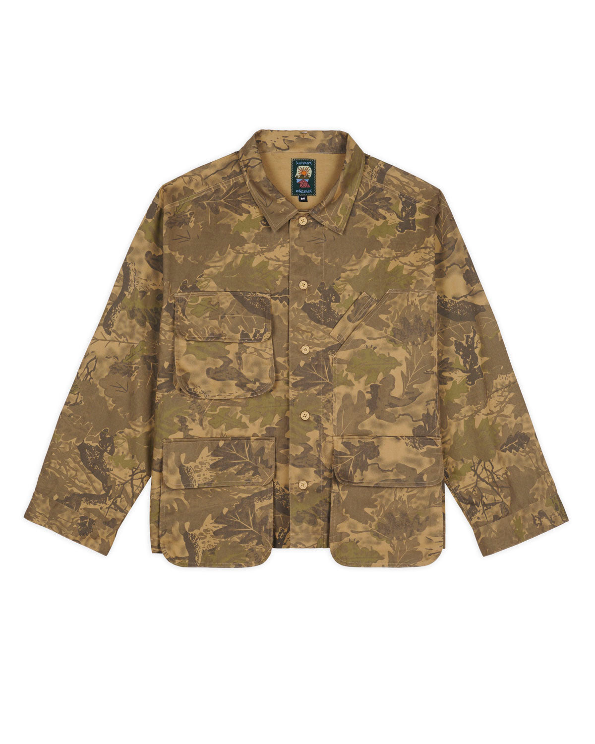 Twill Military Shirt Jacket - Leaf Camo 1