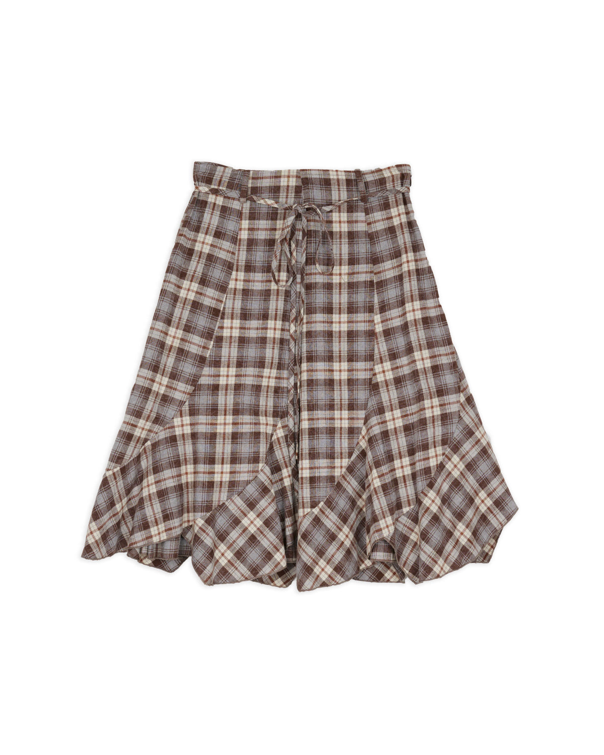 Twisted Panel Skirt - Clouded Flannel 5