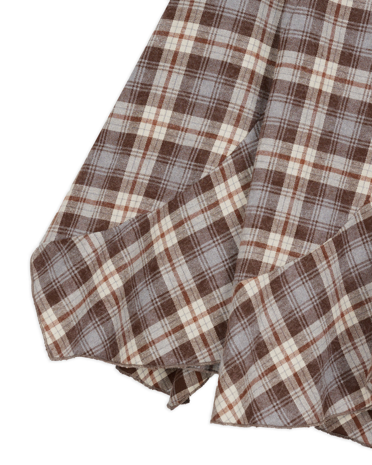 Twisted Panel Skirt - Clouded Flannel 3