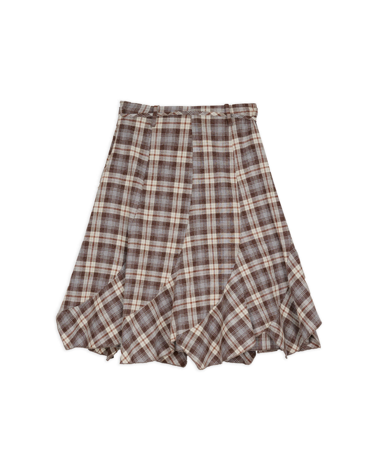 Twisted Panel Skirt - Clouded Flannel 1