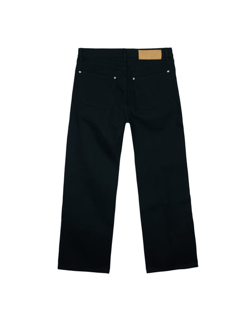 Type 00 14.25oz Selvedge Denim Pant - Solid Black 2