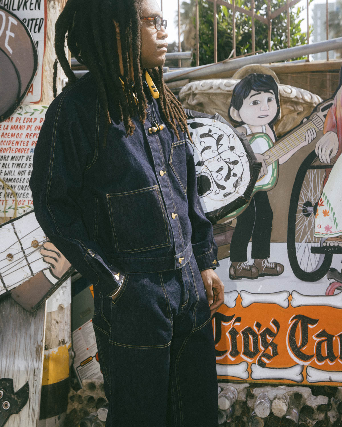 Denim Cropped Engineer Jacket - Washed Indigo – Brain Dead