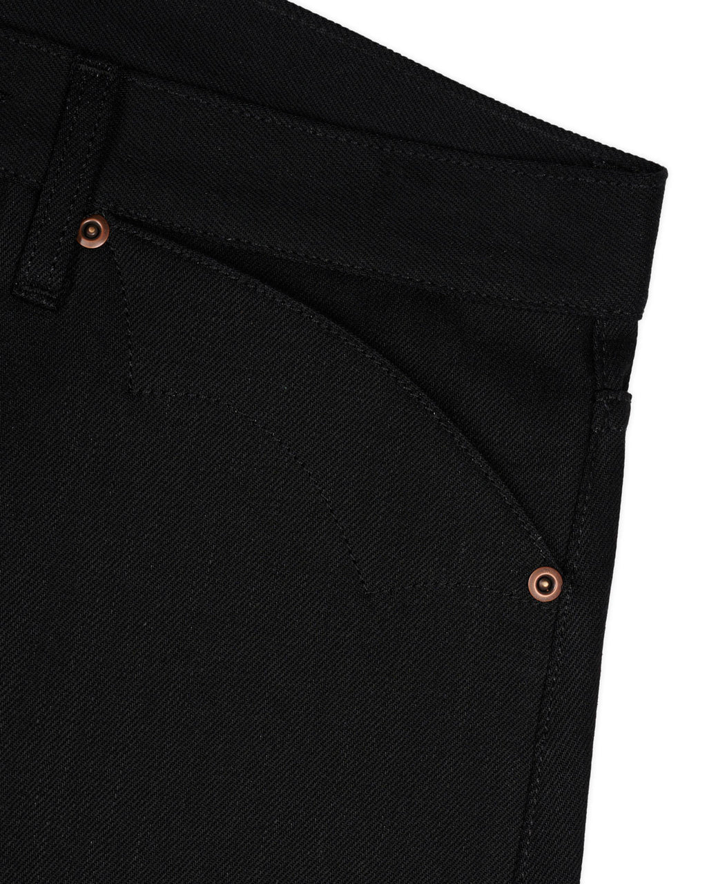 Type 00 13.2oz Selvedge Denim - Solid Black 6