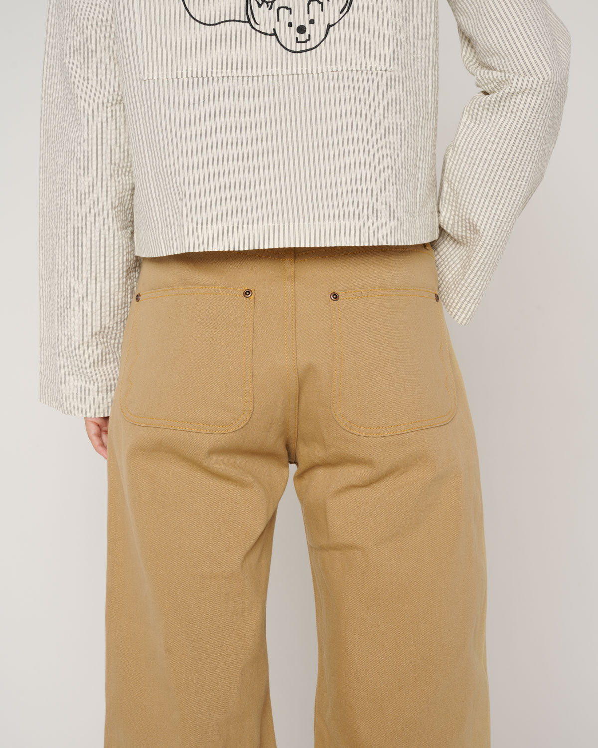 Type 00 13.5oz Selvedge Bull Denim - Tan 8