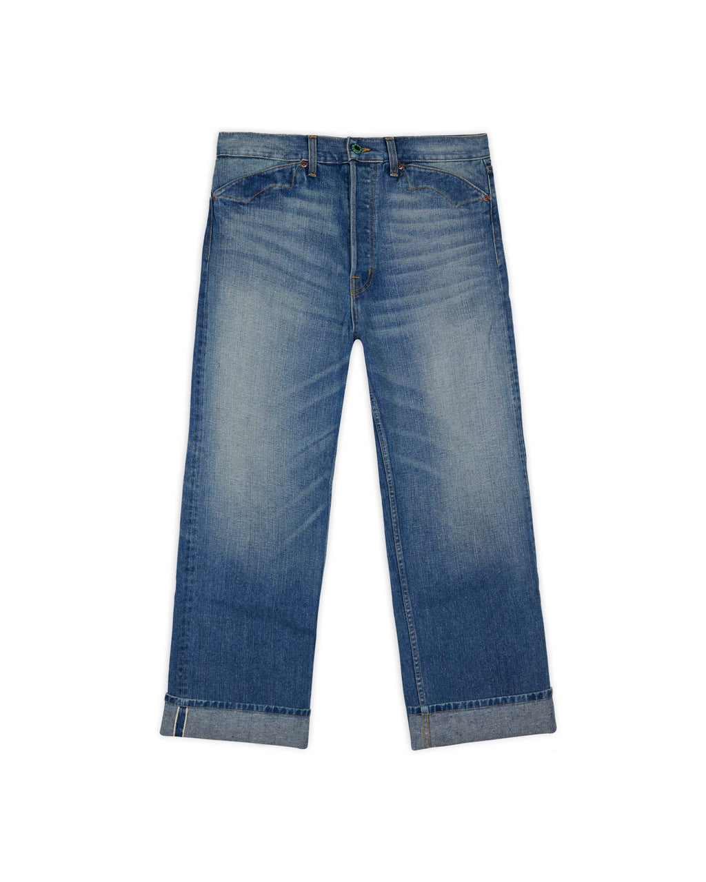 Type 00 14.1oz Selvedge Denim Pant - Washed Indigo 3