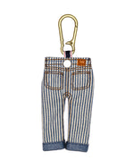Type 00 Denim Keychain Charm - Hickory Stripe 3