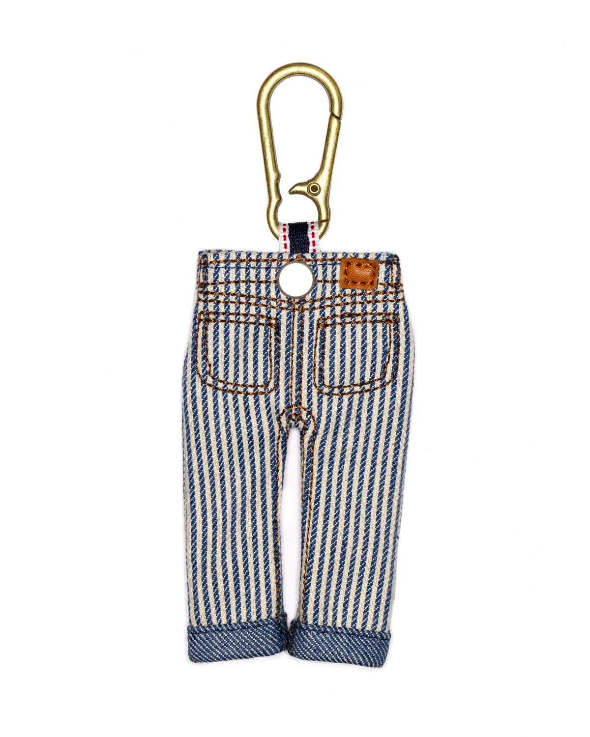 Type 00 Denim Keychain Charm - Hickory Stripe 3