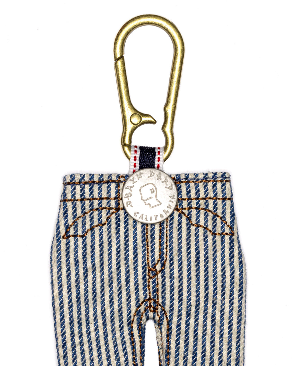Type 00 Denim Keychain Charm - Hickory Stripe 5