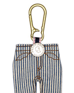 Type 00 Denim Keychain Charm - Hickory Stripe 5