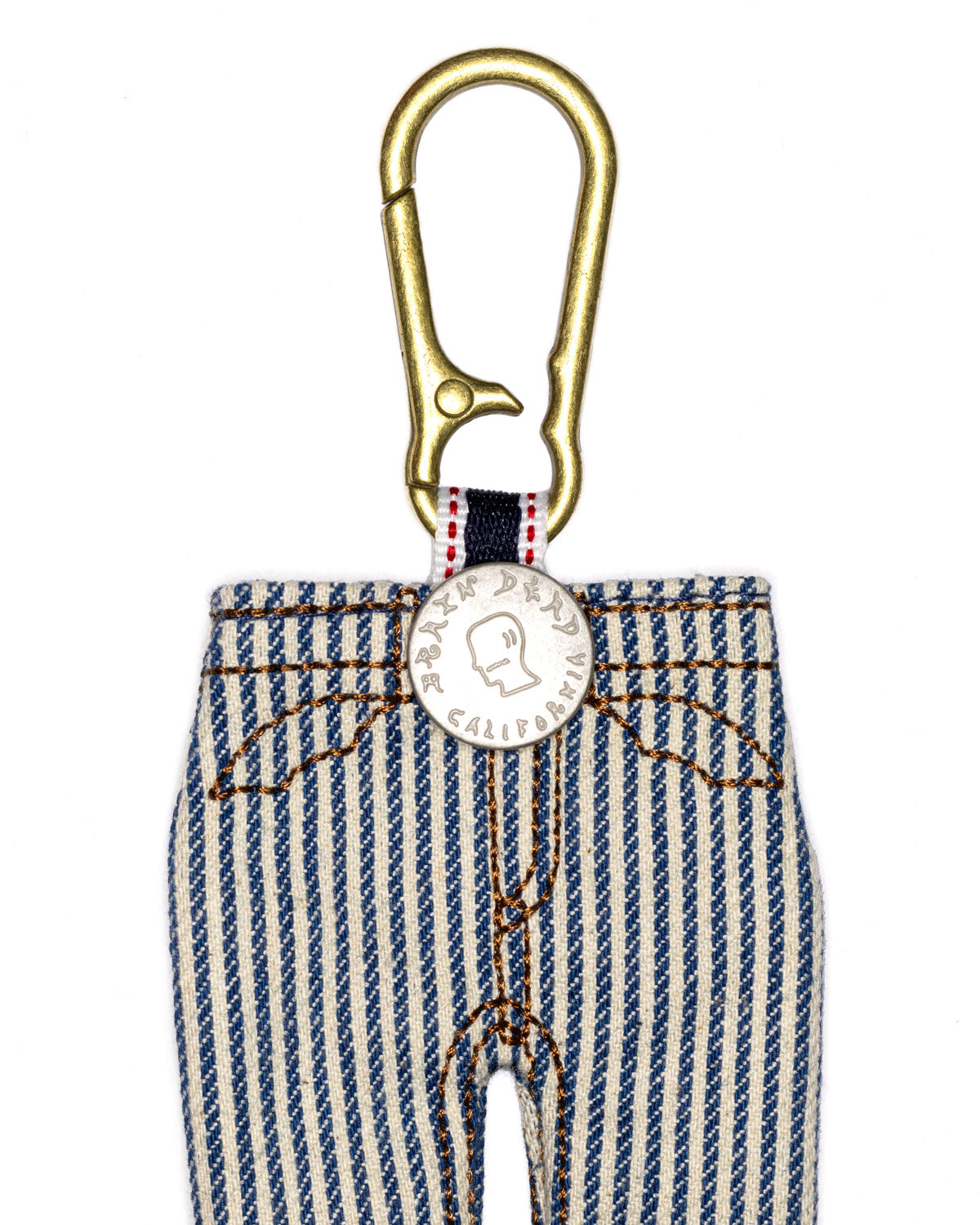 Type 00 Denim Keychain Charm - Hickory Stripe 5