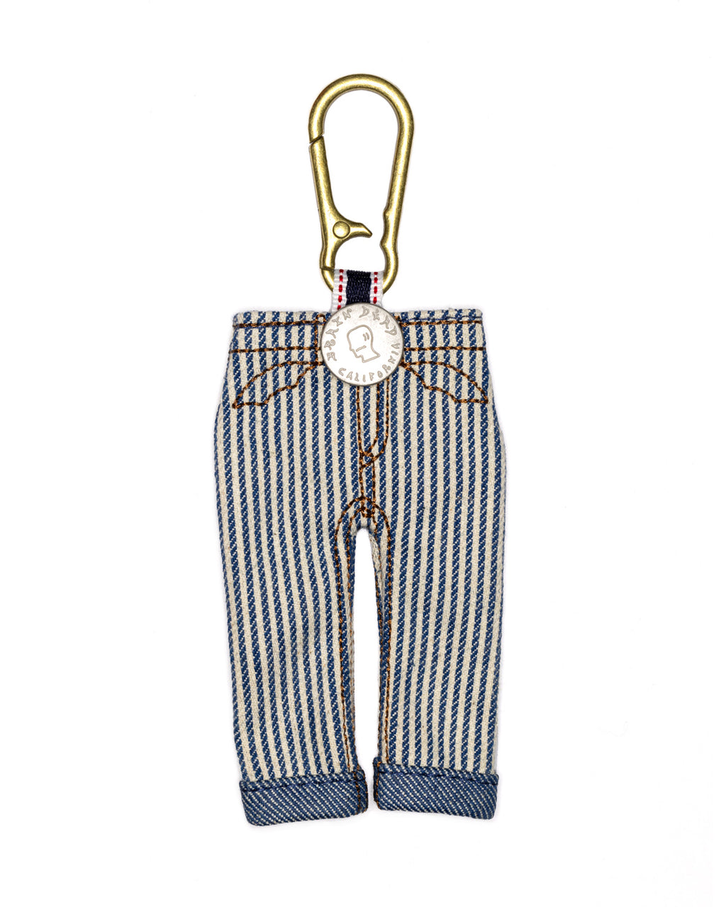 Type 00 Denim Keychain Charm - Hickory Stripe