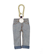 Type 00 Denim Keychain Charm - Hickory Stripe 1