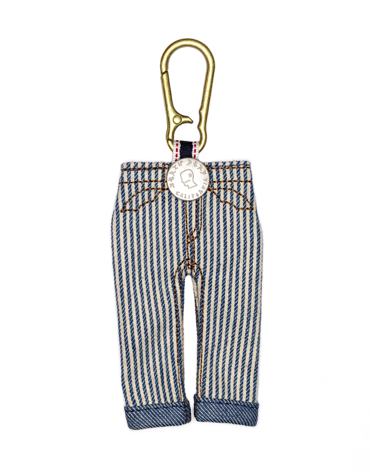 Type 00 Denim Keychain Charm - Hickory Stripe 1