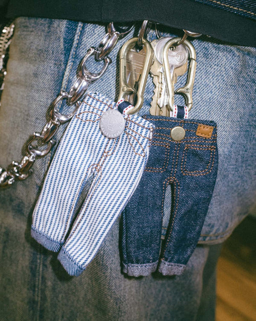 Type 00 Denim Keychain Charm - Indigo 2