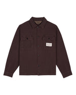 Waffle Button Front Shirt - Chocolate 1