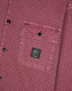 Waffle Button Front Shirt - Raspberry 3