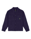 Waffle Button Front Shirt - Navy