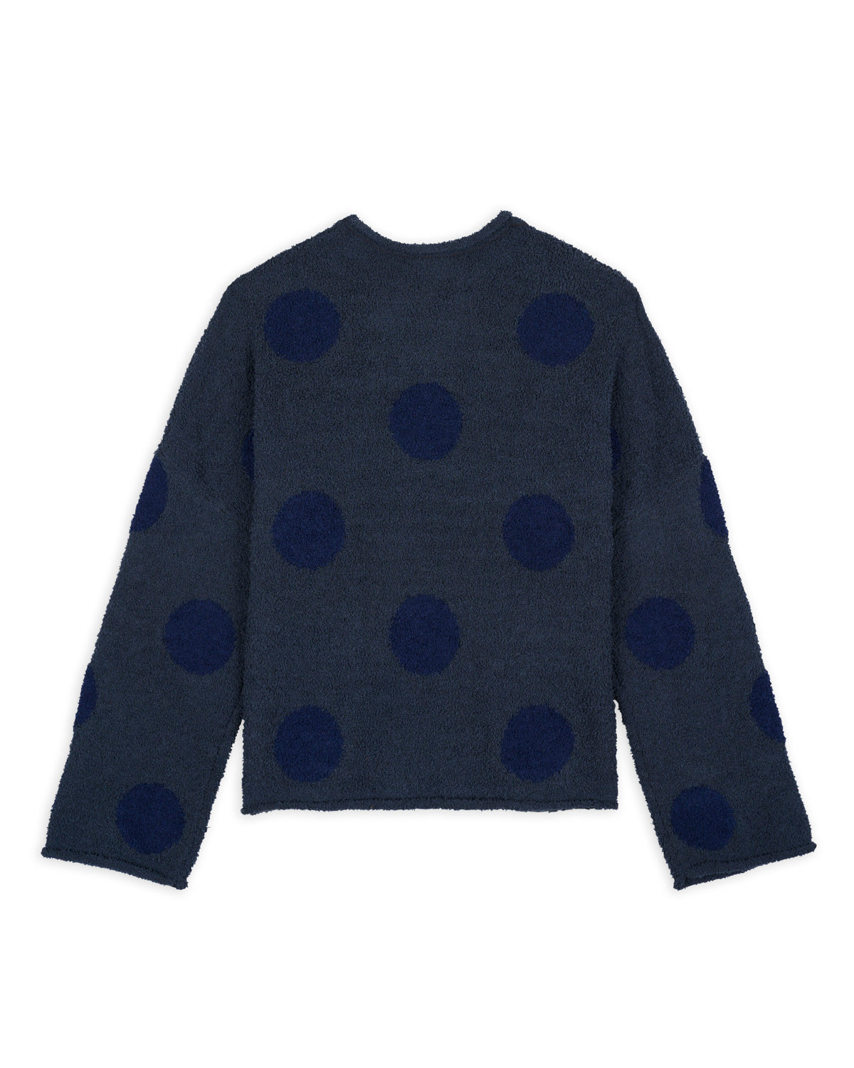 Teddy Fur Dot Knit Sweater - Navy – Brain Dead