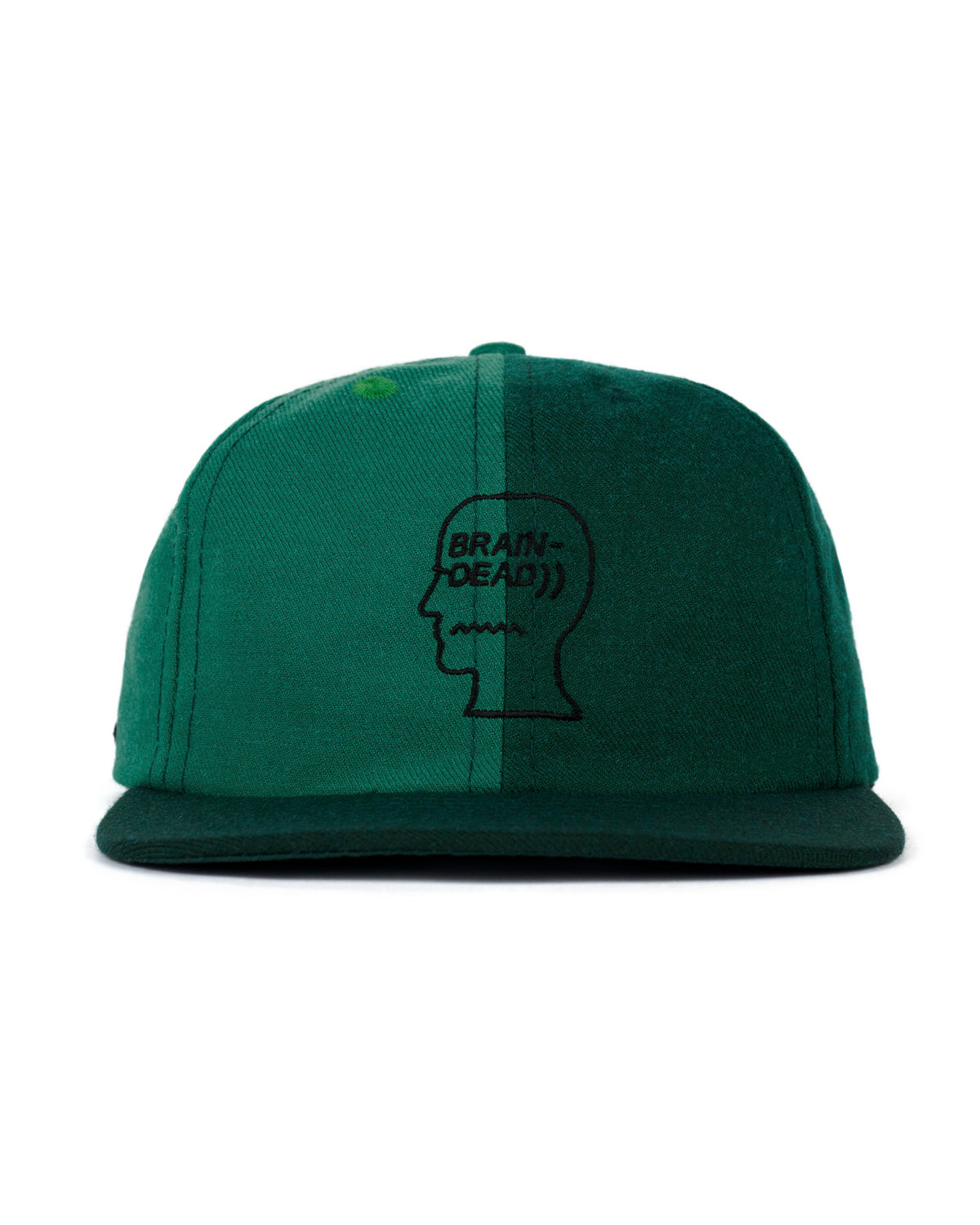 Wool Logohead Split Hat - Green 1
